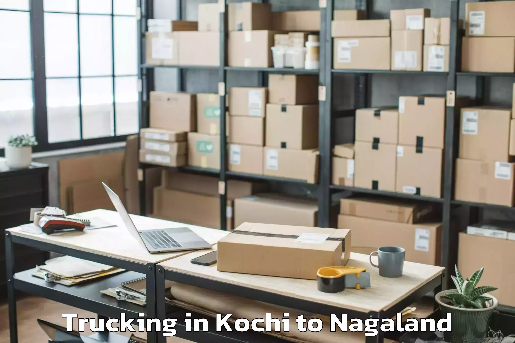 Book Kochi to Nihokhu Trucking Online